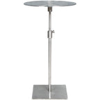 Stainless Steel Lifting Coffee Table Square Or Circular Diameter 30-35 50 Mobile Sofa Side Table Light Luxury Metal Tall Table