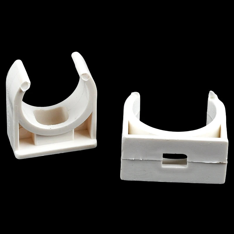 20/25/32/40/50mm White PVC Pipe Clamp UPVC Tube Holder Garden Water Pipe Connector U-shaped Clips Aquarium Fish Tank Accessories