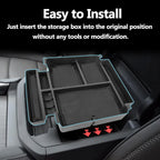 Center Console Organizer Tray For 2021-2024 GMC YuKon Denali, Chevy Suburban/Tahoe Armrest Storage Box Interior Accessories