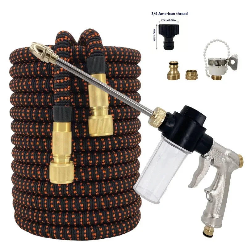 Flexible Garden Hose  And Expandable Magic Spray Pipe, High-Pressure Garden Spray Gun, Garden Supplies