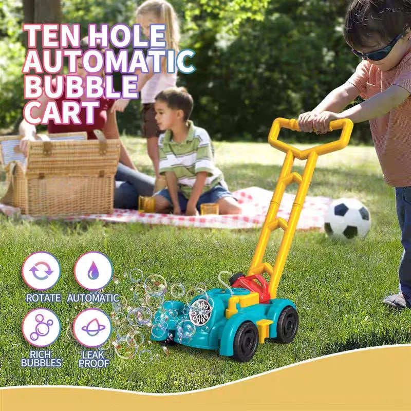 Electric Bubble Lawn Mower Car for Kids - Outdoor Fun