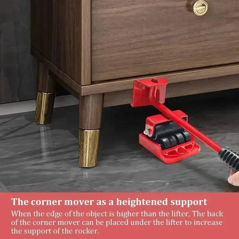 1 set Furniture Moving Kit - Easy-Move Sliders with Wheels for Effortless Rearranging