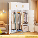 Folding Wardrobe Clothes Cabinets Simple Dressers Cube Storage Locke Closet Plastic Collapsible Sturdy Home Bedroom Furniture