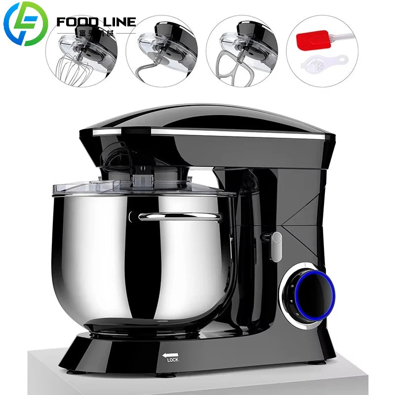 Kitchen OEM 6.5L  7L  8L 10L House Hold Stand Food Mixer Electric Dough Planetaria Food Mixers