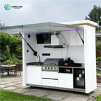 Customized High-end Steel Outdoor Mobile Kitchen Foldable Automatic Camping Party Cooking Equipment