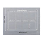 Magnetic Acrylic Calendar for Fridge Refrigerator Monthly Dry Erase Board Markers & Magnetic Pen Holder, Organic Glass Clea