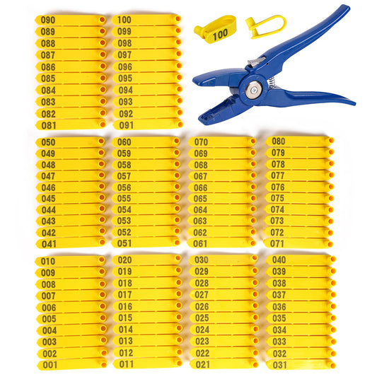 Farm Animal Ear Tag Pliers Dog Rabbits Sheep Ear Tags One-piece Nylon Material Sheep Laser Ear Tag 100 pcs