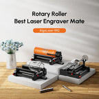 AlgoLaser Laser Engraver Y-axis Rotary Roller / Chuck 4 in-1 Ideal for Engraving On Both Regular Irregular Cylindrical Objects