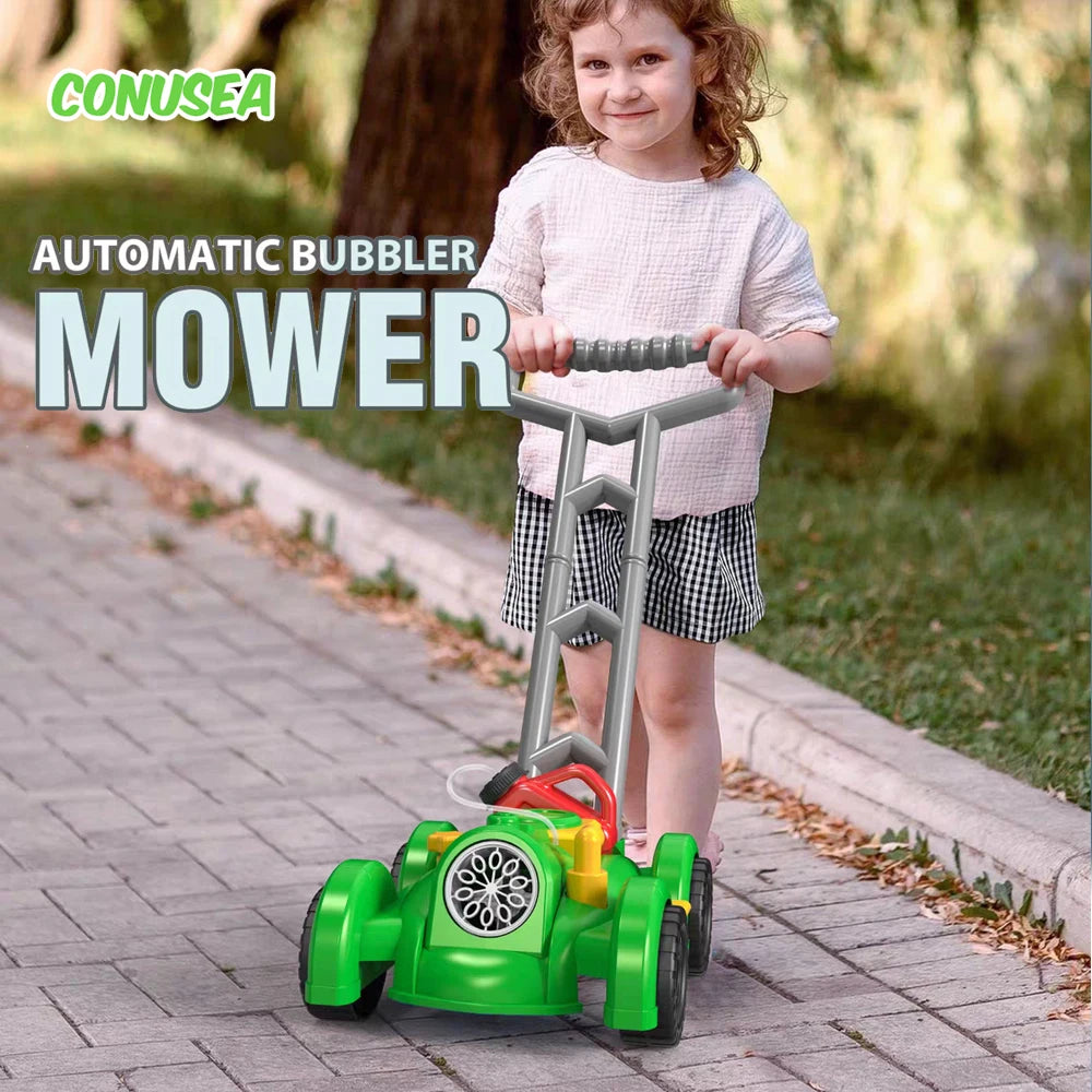 Electric Bubble Lawn Mower Car for Kids - Outdoor Fun