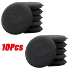 10Pcs Round Car Waxing Polish Wax Foam Sponge High Density Applicator