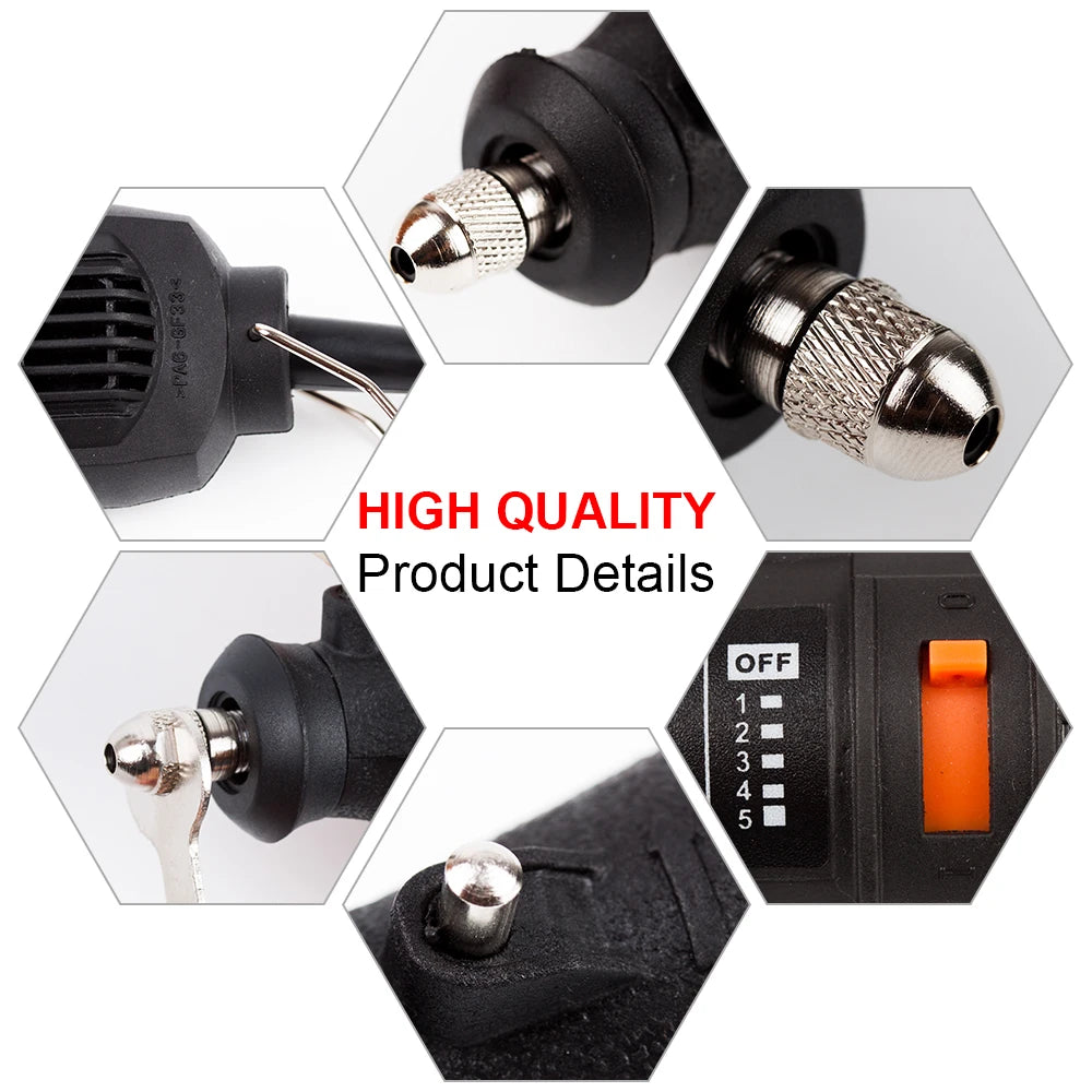 180W Electric Dremel Mini Drill Electric Drill orbital polisher  Rotary Tool grinder  Mini-mill Grinding Machine