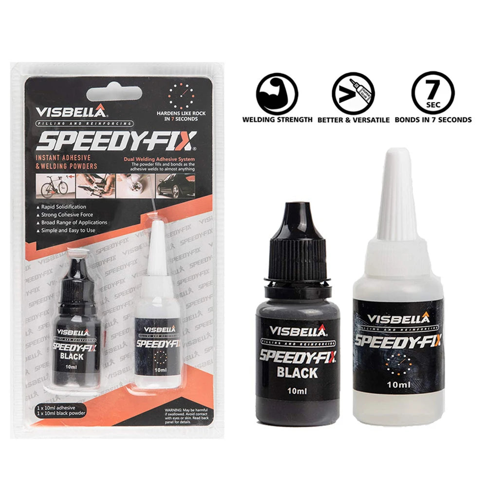 7 Seconds Super Glue Strong Liquid Powder Speedy Fix Metal Plastic Wood Repair Universal Caulk Adhesive Welding Glue all