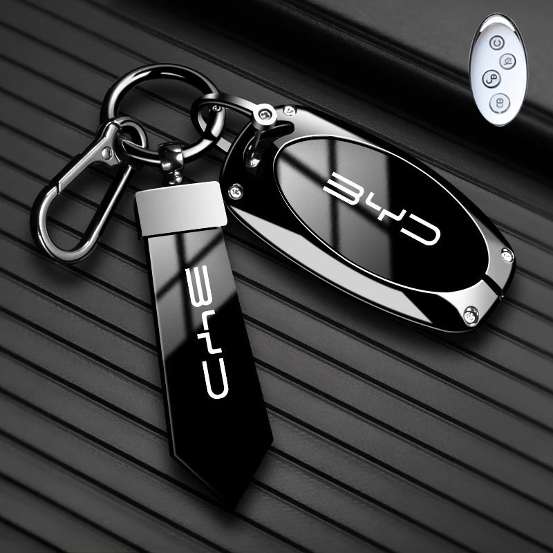 Car Remote Key Case Fob Cover Holder Shell Bag for BYD Song Plus Atto 3 Han EV Tang DM Qin Seal Dolphin Keychain Accessories