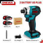 600N.m Brushless Electric Screwdriver Cordless 5-Speed Electric Impact Drill Rechargeable Power Tools Kit For 21V 18V Battery