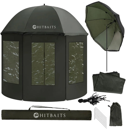Fishing Umbrella Fish Tent Waterproof Alpha 240 cm FULL WITH WATERPROOF BOXES 240 cm