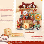 LOZ Street Scene Series DIY Architectural Model Building Blocks Panda Calendar House Assembly Educational Toy Kids Birthday Gift