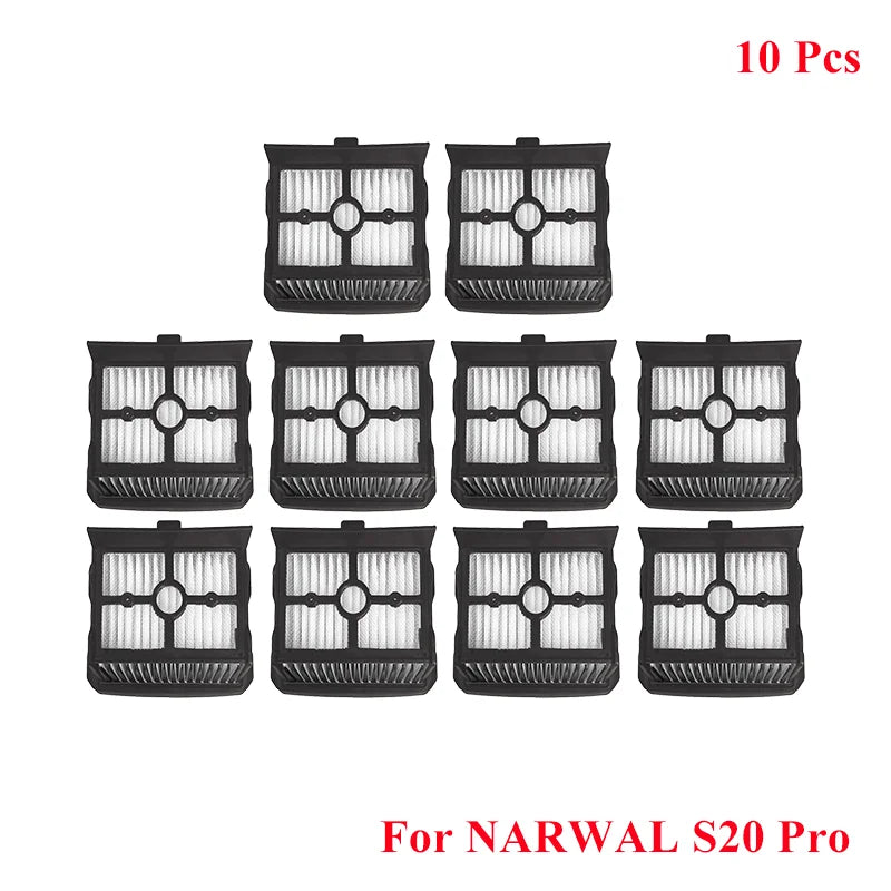 For Narwal S20 Pro Cordless Vacuum Cleaner Spare Parts Main Side Brush Hepa Filter Mop Pad Dust Bag Replacement Accessories
