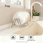 Stainless Steel Pot Lid Rack Multi-functional Cutting Board Rack Chopping Board Rack Tray Storage Rack Kitchen,Organizer Kitchen