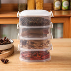 Kitchen Spice Storage Box Onion Ginger Garlic Fresh-keeping Box Multi-layer Food Sealing Moisture-proof Packaging Tank Household