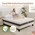 Good Nite Orthopedic Cold Foam mattress [18cm]-5-Zone Ergonomics Eco-Tex Certified Breathable Cover | H2/H3 Hardness Grade