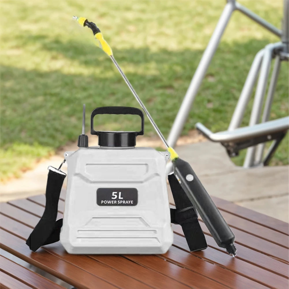 5L Shoulder Pesticide Sprayer Electric Backpack Sprayer USB Rechargeable Garden Water Sprayer Lawn Sprinkler for Glass Cleaning