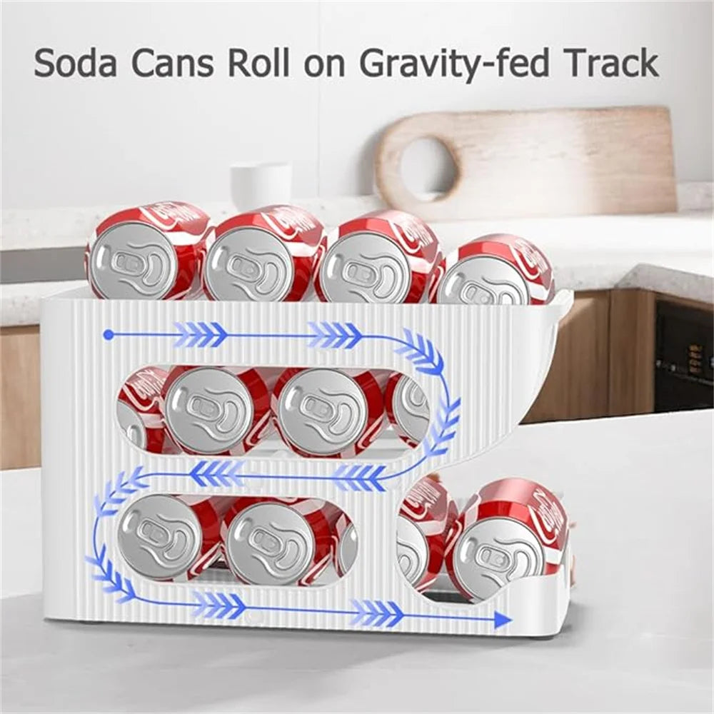 1 Piece Kitchen Storage Cans Soda Storage Cans Refrigerator Freezer Storage Dispensers Container Kitchen Accessories Organizer