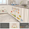 INS Kitchen Cabinet Curtain Self-Adhesive Half-curtains Cupboard Wardrobe Cover DustProof Short Curtains Home Decor Cortinas 커튼