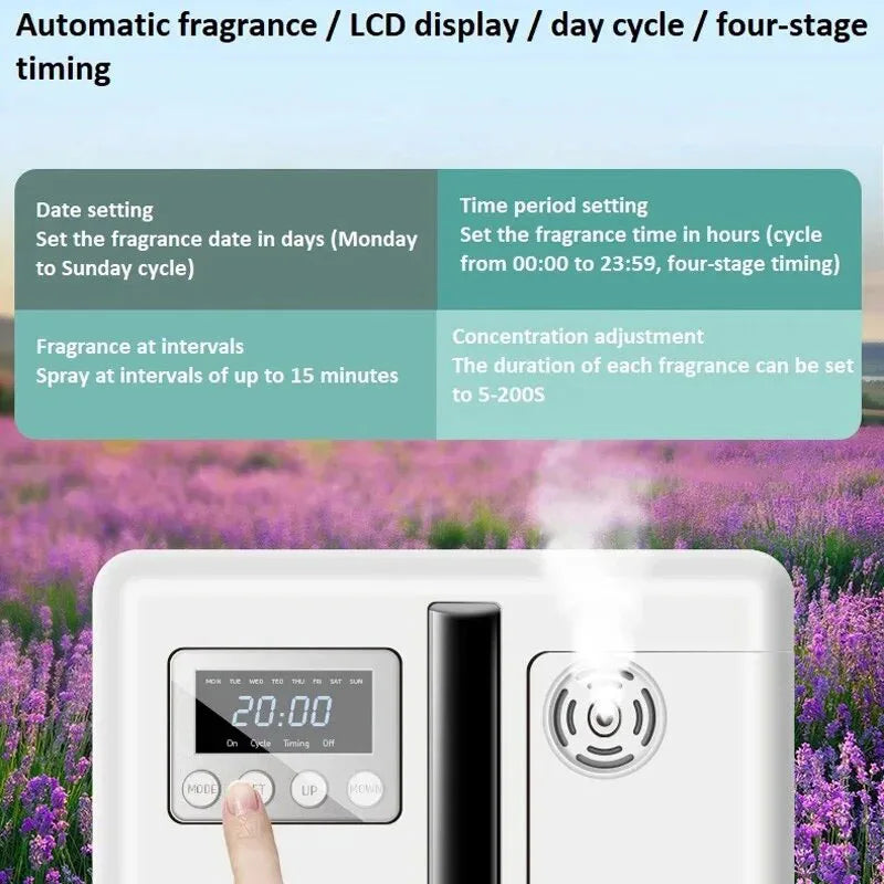 2025 NEW Air purifier wall mounted hotel 160ml aroma diffuser, fan sha