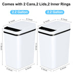 Touchless Motion Sensor Trash Cans (2-Pack)