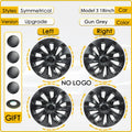 4PCS Hub Cap Car for Tesla Model 3 18 Inch Wheel Cap Replacement Automobile Wheel Hubcap Full Rim Cover Accessories 2018-2023