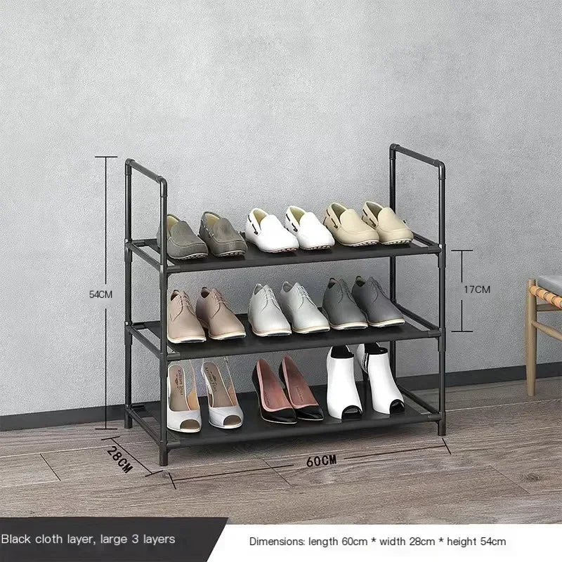 Multi Layers Shoe Cabinet Space-saving Stand Holder Easy to Install Shoe Rack Non-woven Fabric Shoe Shelf Living Room Furniture