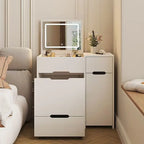 Hollywood Mirror Vanity Table Storage Minimalist Modern Light Vanity Table Makeup Drawers Coiffeuse De Chambre Maquillage Home
