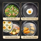 Kitchen Utensils Japanese Style Fryer Pan Versatile Silver Milk Pot Stainless Steel with Lid Deep Fryer Pot Induction Cooker