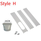 Air Conditioner Exhaust Hose Vent Kit Mobile Air Conditioning Parts Window Kit Slide Plate Tube Connector Wind Shield Adaptor