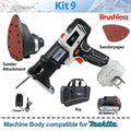 Compatible MAKITA 18V Brushless Jig saw & drill screwdriver Reciprocating/circular saw chainsaw oscillatingtool sander Combo kit