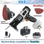 Compatible MAKITA 18V Brushless Jig saw & drill screwdriver Reciprocating/circular saw chainsaw oscillatingtool sander Combo kit
