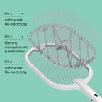 3 In 1 Electric Mosquito Swatter Mosquito Killer Lamp Killer Insect Killer 3000V Type-C Rechargeable Mosquito Killer Fly Killer