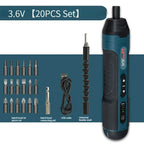 Cordless Electric Screwdriver Rechargeable 1300mah Lithium Battery Mini Drill 3.6V Power Tools Set Household Maintenance Repair