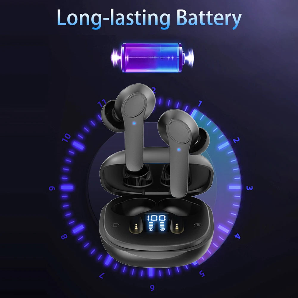 B11 144 Languages Real Time Translator Earbuds Wireless BT Translation Earphones Noise Cancelling for Sports Business Travel