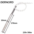 DERNORD 220v 300w Spark Plug Ignition Pellet 10*100mm/155mm/160mm/170mm/180m Stove Cartridge Igniter Heating Element