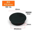 Dual Usb 50 53 60 80mm Wire Hole Cover Round Home Office Table Outlet Port Line Box Computer Desk Cord Grommet Cable Organizer