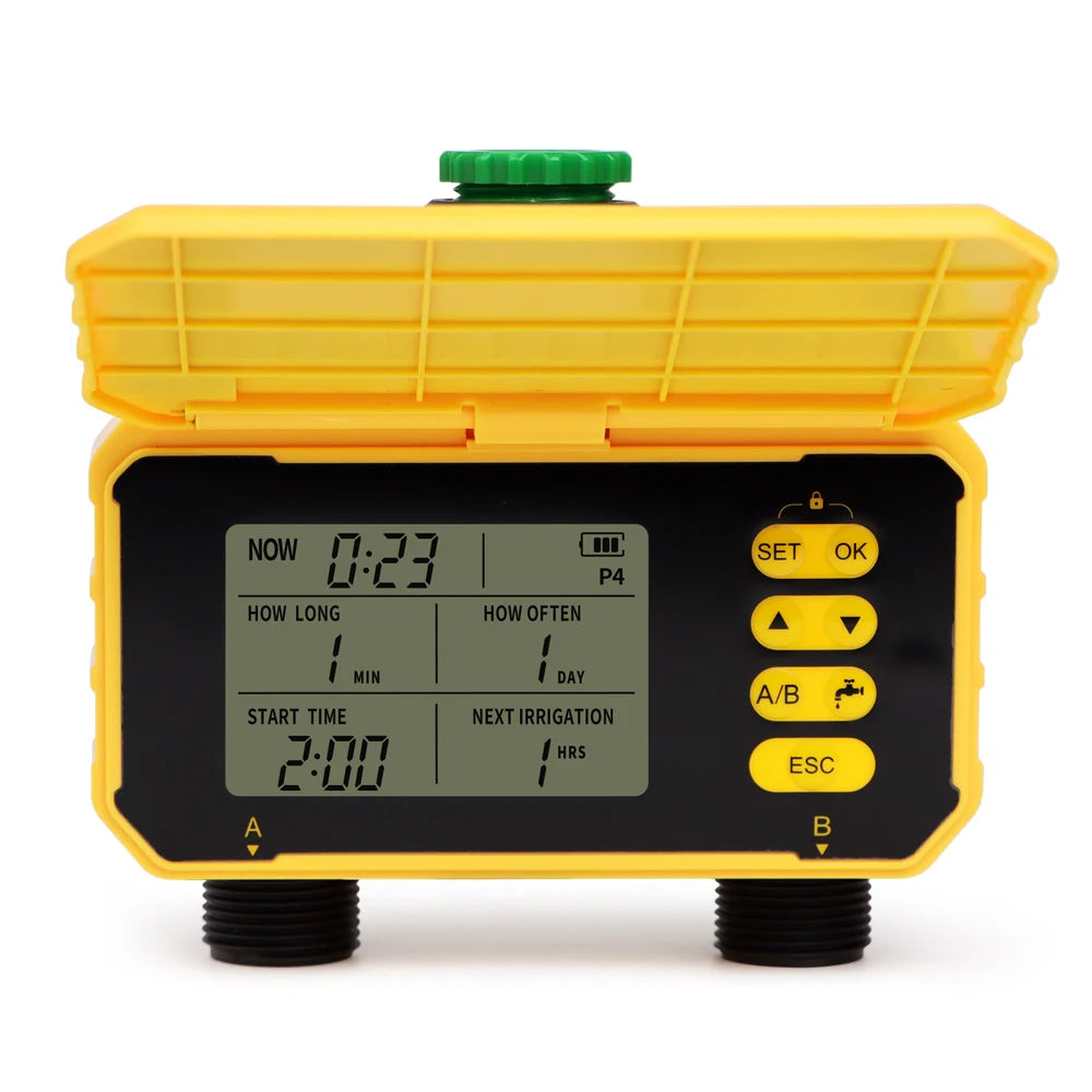 WIFI Smart Garden Water Timer Solar Charging Automatic Sprinkler Timing Outdoor Farm Drip Irrigation Controller with Rain Sensor