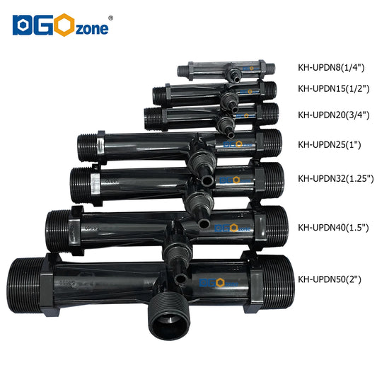 UPVC Venturi Injector for Mixing Liquid Venturi with Valve  BSP thread 1/2" 3/4" 1" 1.25" 1.5" 2" DGOzone