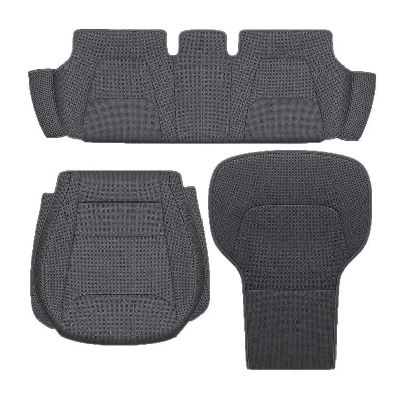 Car Seat Mats For Tesla Model Y Juniper 2025 Breathable All Season Back Seat Pad Protector Covers Nappaleather Cushion Accessori