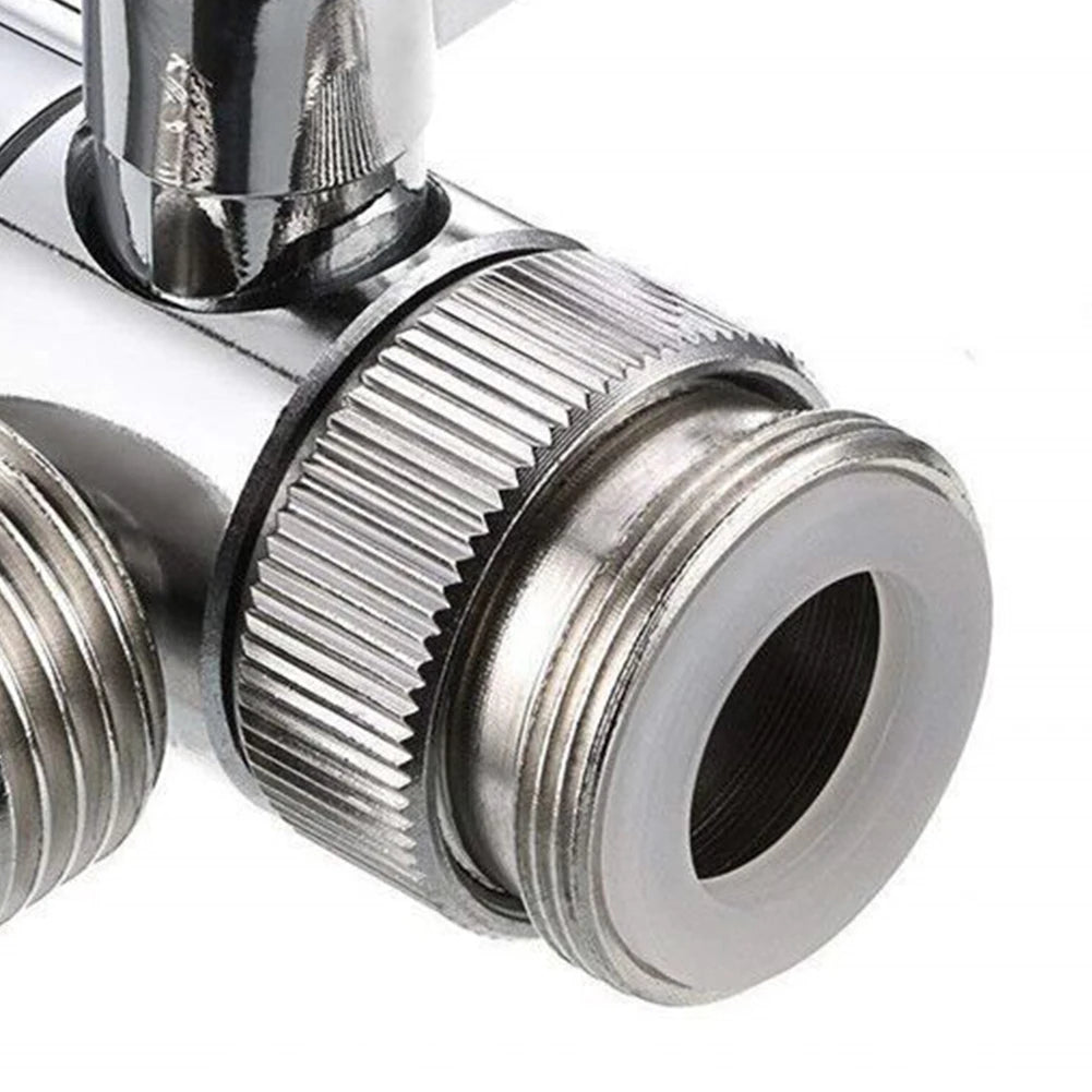 3 Way Switch Faucet 1/2 Valve Adapter Shower Diverter Valve Bathroom Faucet Shower Tap Connector Splitter Bathroom Accessories