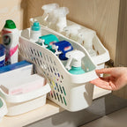 1pcs/kitchen rack storage basket household under the sink cabinet good things with wheels narrow storage box