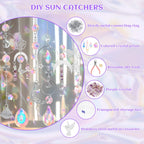 Sun Catchers Making Kits Craft for Garden Window Home Decor Crystal Suncatchers DIY Wind Chime Sun Catchers Making Kit Gifts