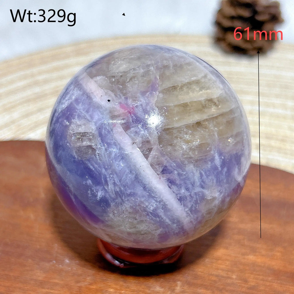 Healing Natural Crystals Unicorn Stone Pink Tourmaline Sphere Polished Gemstones Ball Home Decorations Room Decor Gift