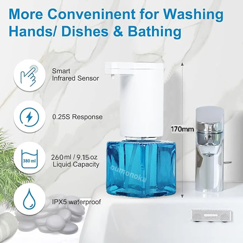 WireLess Automatic Foam Liquid Soap Dispenser  Touchless Foaming Soap Dispenser Bathroom Accessories Electric  Soap Dispenser