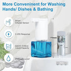 WireLess Automatic Foam Liquid Soap Dispenser  Touchless Foaming Soap Dispenser Bathroom Accessories Electric  Soap Dispenser